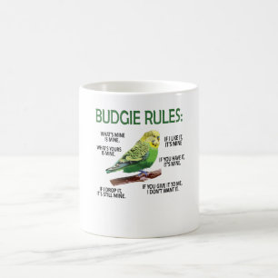 Mug Budgie Propriétaire Budgie Lover Parakeet Bird Bud