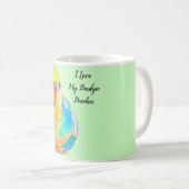 Mug Budgie's Name Pretty Budgerigar Parakeet Pet Bird (Devant droit)