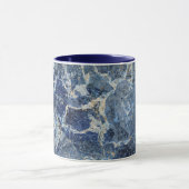 Mug Bue Gris Marbre Noir & Veines Beige (Centre)