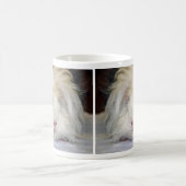 Mug Buff and White, Lunkarya Guinée Pig Face Closeuse (Centre)
