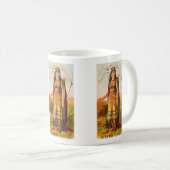 Mug Buffalo Bill Handsomest Indian Maiden 1880 (Devant droit)