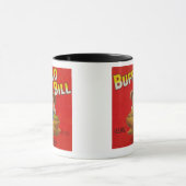 Mug Buffalo Bill Marque Yam Crate Étiquette (Centre)
