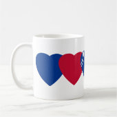 Mug Buffalo Bills Football Heart Design (Gauche)