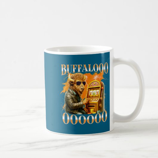 Mug Buffalo Bison Casino Slot Machine Funny Gambling B (Droite)