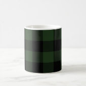Mug Buffalo Check Celtic Green and Black Carrés Plaid (Centre)
