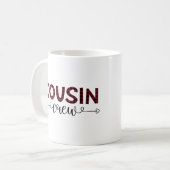 Mug Buffalo de l'équipage de Cousin Plaid Noël Motif (Devant gauche)