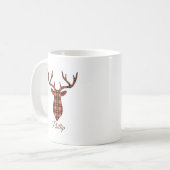 Mug Buffalo Plaid Buck Head (Devant gauche)