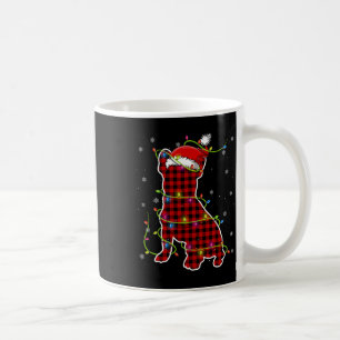 Mug Buffalo Plaid Bulldog Père Noël Christmas Pyjama M
