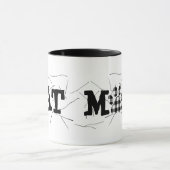 Mug Buffalo Plaid CAT MOM Pawprint et cheveux (Centre)
