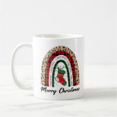Mug Buffalo Plaid & Empreinte de léopard Rainbow (Gauche)