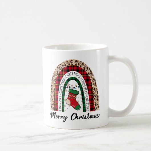 Mug Buffalo Plaid & Empreinte de léopard Rainbow (Droite)