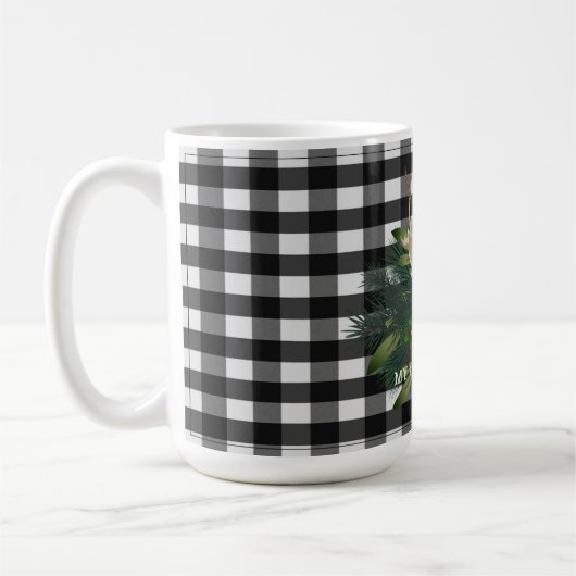 Mug Buffalo Plaid Festin Reindeer Noël (Gauche)