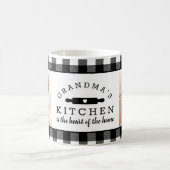 Mug Buffalo Plaid Grand-mère's Kitchen Photo (Centre)