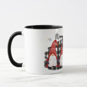 Mug Buffalo Plaid Joyeux Gnomes de Noël (Gauche)