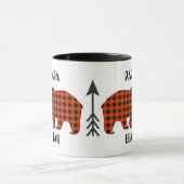 Mug Buffalo Plaid Papa Bear (Centre)
