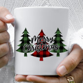 Mug Buffalo Plaid Rouge et Vert Joyeux Noël
