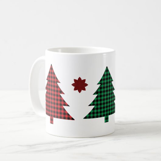 Mug Buffalo Plaid Trees (Devant gauche)