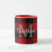 Mug Buffalo rouge abattu | Initiale personnelle | Cade (Centre)