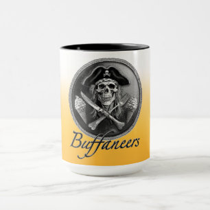 Mug Buffaneers Pirate Skull avec ustensiles et crème g