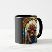 Mug Buffle, Bison Animal de la faune personnalisable v (Devant droit)