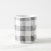 Mug Buffle blanc glam Grey Plaid (Centre)