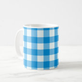 Mug buffle bleu et blanc Abstrait (Devant gauche)