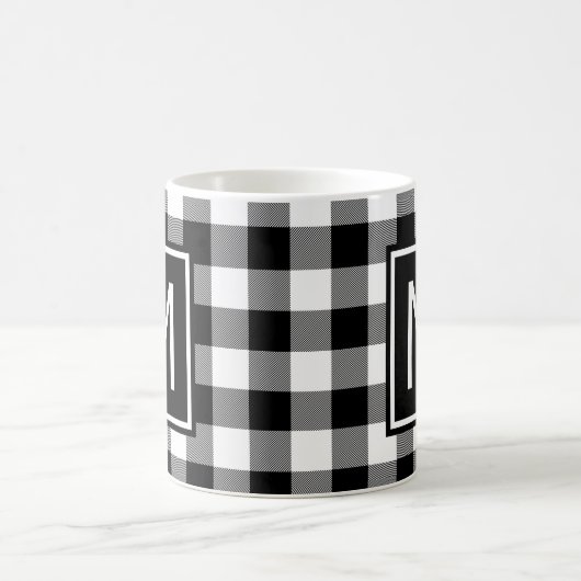 Mug Buffle noir et blanc plaqué Monogramme (Centre)