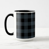 Mug Buffle noir et bleu plaqué | Cadeau (Gauche)