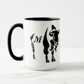 Mug Buffle noir silhouette (Gauche)