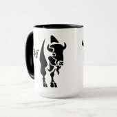 Mug Buffle noir silhouette (Devant gauche)