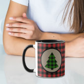 Mug Buffle rouge vert Plaid sapin de Noël
