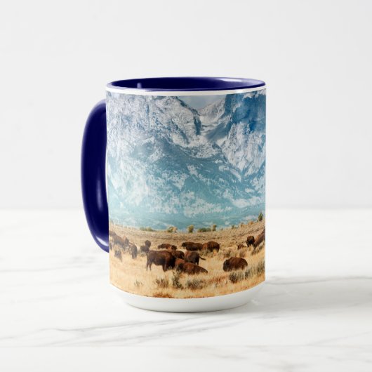 Mug Buffle sous les montagnes du Grand Teton (Devant gauche)