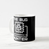 Mug Bug Hunter Funny Computer Science Programmeur Code (Devant gauche)