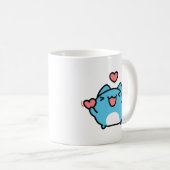 Mug BugCat Capoo cat, Kawaii Comic Chat love (Devant droit)