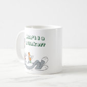 Mug BUGS BUNNY™ Allongé en train de manger une carotte (Devant gauche)