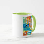 Mug BUGS BUNNY BUILDERS™| Character Grid Pattern (Devant droit)