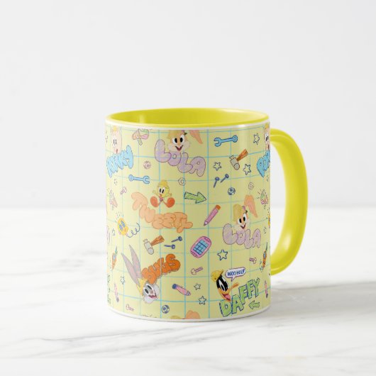 Mug BUGS BUNNY BUILDERS™| Character Sketch Pattern (Devant droit)