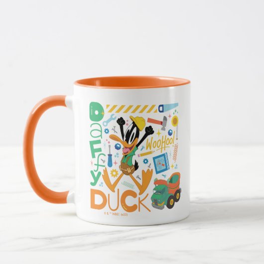 Mug BUGS BUNNY BUILDERS™| DAFFY DUCK™ Work Tools (Gauche)