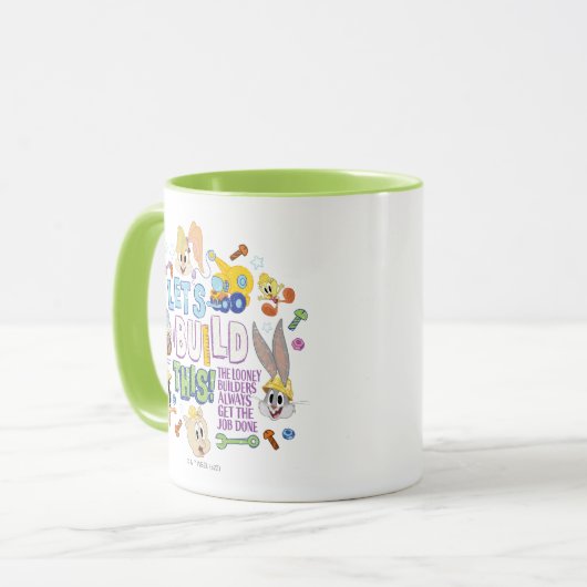 Mug BUGS BUNNY BUILDERS™| "Let's Build This" Sketch (Devant gauche)