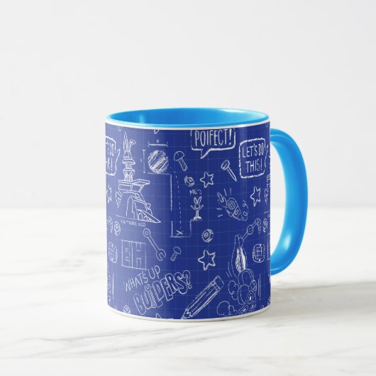 Mug BUGS BUNNY BUILDERS™| Modèle de plan de croquis (Devant droit)