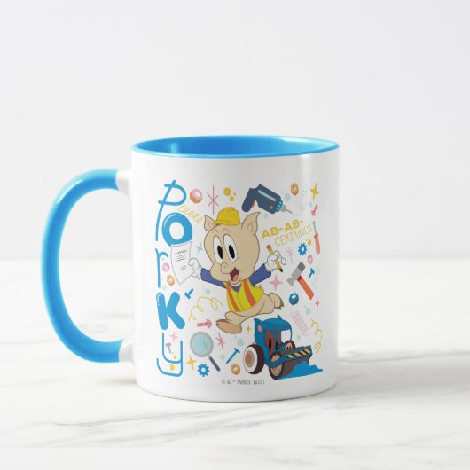 Mug BUGS BUNNY BUILDERS™| Porky Pig Work Tools (Gauche)