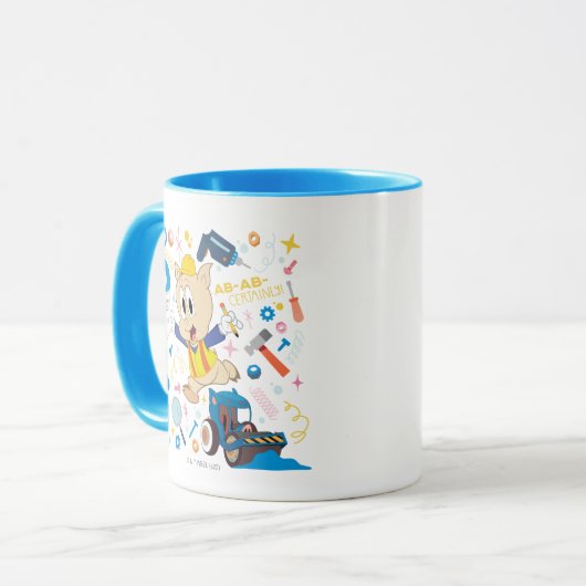 Mug BUGS BUNNY BUILDERS™| Porky Pig Work Tools (Devant gauche)