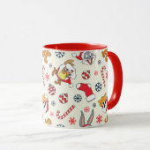 Mug BUGS BUNNY™, DAFFY DUCK™ & Lola Christmas Pattern (Devant droit)