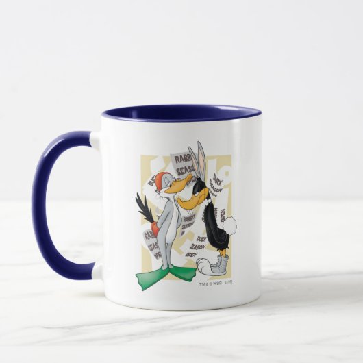 Mug BUGS BUNNY™ & DAFFY DUCK™ Prêt Pour La Saison De C (Gauche)