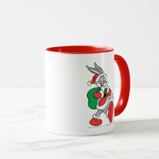 Mug BUGS BUNNY™ Père Noël (Devant droit)