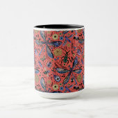Mug Bugs de Doodle sur corail rouge (Centre)