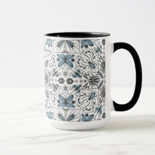 Mug Bugs, noir et bleu