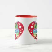 Mug Búho colorido, amor (Centre)