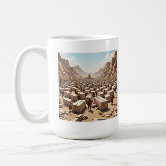 Mug Building the Pyramids (Gauche)