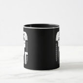 Mug Built on Hustle City Skyline Minimalist Design (Centre)